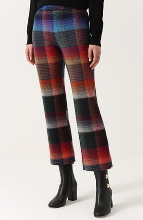 Женские разноцветные укороченные расклешенные брюки с принтом Missoni, арт. I17.MD.208383 купить в ЦУМ | Фото №3 Укороченные расклешенные брюки с принтом Missoni разноцветные | Фото №3