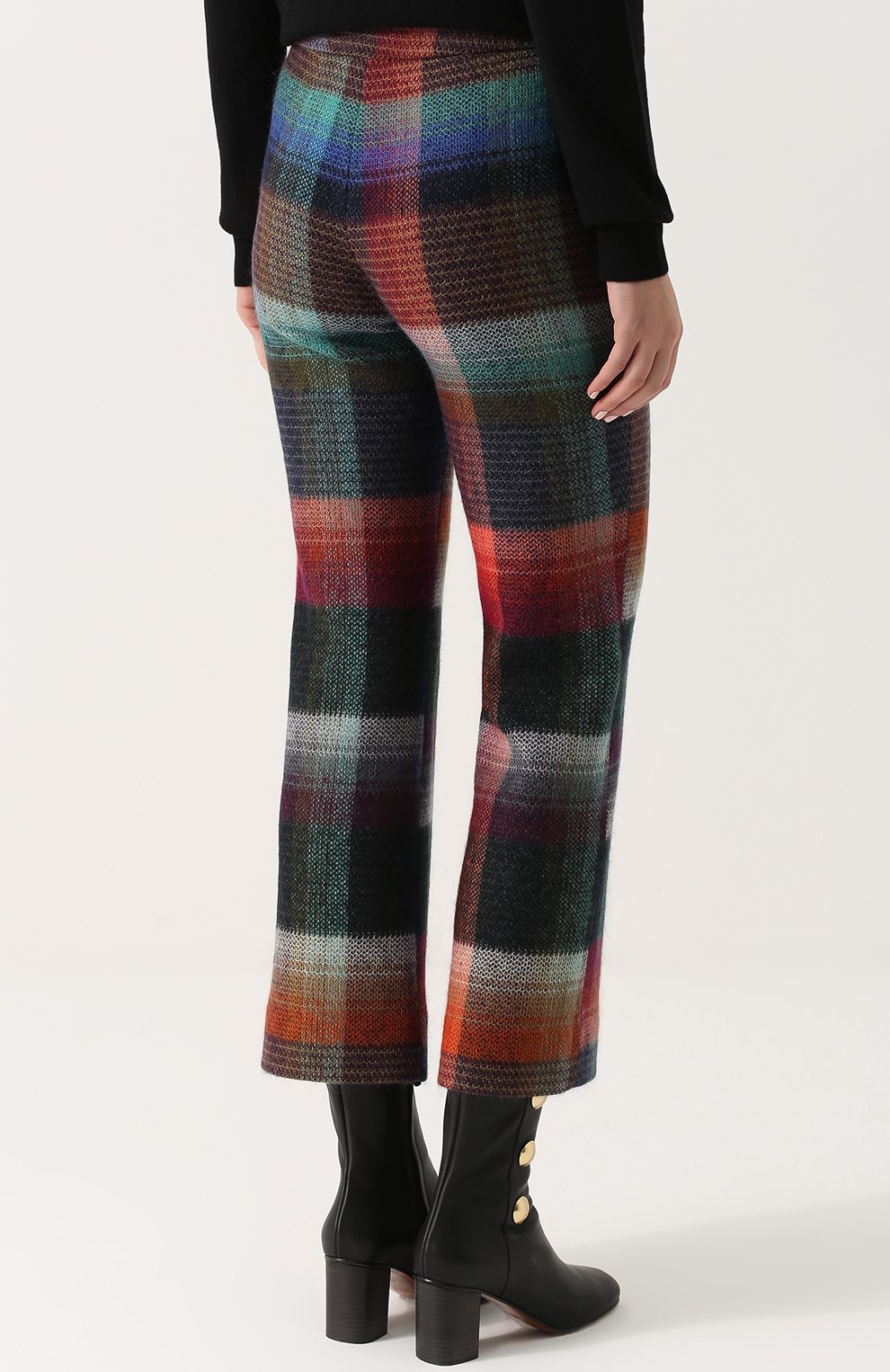 Женские разноцветные укороченные расклешенные брюки с принтом Missoni, арт. I17.MD.208383 купить в ЦУМ | Фото №4 Укороченные расклешенные брюки с принтом Missoni разноцветные | Фото №4