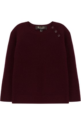 Кашемировый пуловер фактурной вязки с декоративными пуговицами