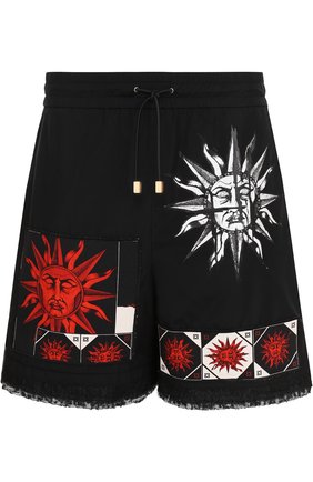 Мужские черные хлопковые шорты свободного кроя Fausto Puglisi, арт. FRU9030TS/PF0287C купить в ЦУМ | Фото №1 Хлопковые шорты свободного кроя Fausto Puglisi черные | Фото №1