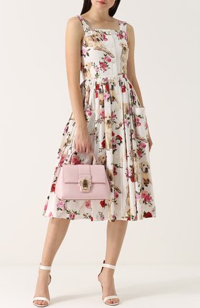 Женская сумка lucia из тисненой кожи DOLCE & GABBANA светло-розовая цвета, арт. 0116/BB6312/A1095 купить в ЦУМ | Фото №2 Сумка Lucia из тисненой кожи Dolce & Gabbana светло-розовая цвета | Фото №2
