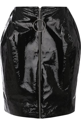 Женская красная однотонная кожаная мини-юбка Mugler, арт. JUPEJ394930 купить в ЦУМ | Фото №1 Однотонная кожаная мини-юбка Mugler красная | Фото №1