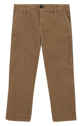 Детские хлопковые брюки с лампасами GUCCI бежевого цвета, арт. 475628/XBB44 | Фото 1 (Случай: Повседневный; Материал внешний: Хлопок; Мальчики Кросс-КТ: Брюки-одежда)