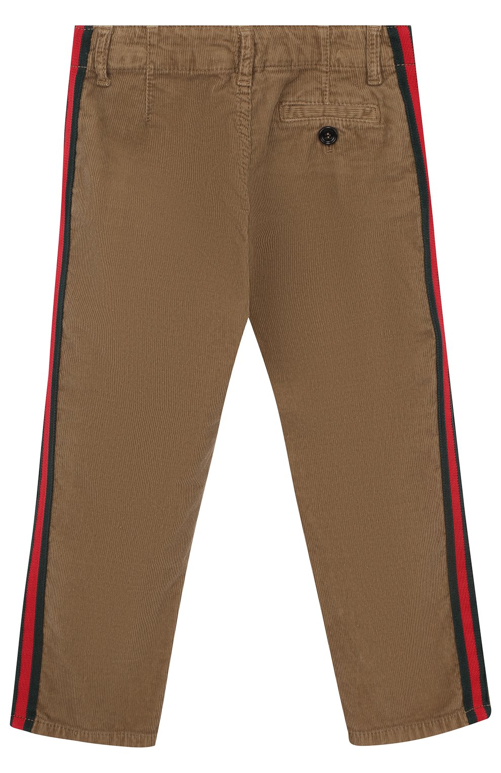 Детские хлопковые брюки с лампасами GUCCI бежевого цвета, арт. 475628/XBB44 | Фото 2 (Случай: Повседневный; Материал внешний: Хлопок; Мальчики Кросс-КТ: Брюки-одежда)