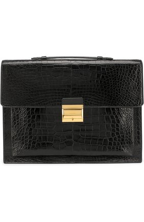 Мужской портфель из кожи аллигатора TOM FORD черного цвета по цене 1780000 руб., арт. H0278T/A12 | Фото 1 Мужской портфель из кожи аллигатора TOM FORD черного цвета, арт. H0278T/A12 | Фото 1