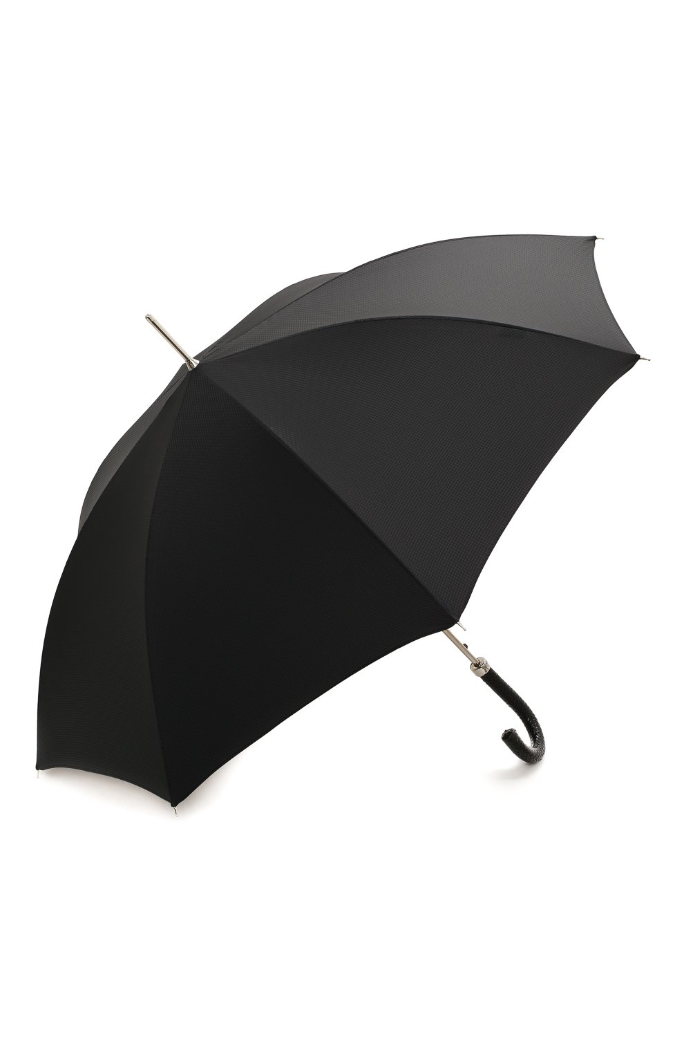 Мужской зонт-трость PASOTTI OMBRELLI черного цвета, арт. 478/NIAGARA 7079/8/N37 | Фото 2 (Материал: Текстиль, Синтетический материал, Металл; Статус проверки: Проверена категория)