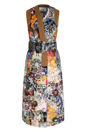 Женский разноцветный удлиненный жакет с принтом и поясом Erdem, арт. AW17_7335BTVL/7335EBTVL купить в ЦУМ | Фото №1 Удлиненный жакет с принтом и поясом Erdem разноцветный | Фото №1