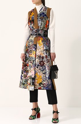 Женский разноцветный удлиненный жакет с принтом и поясом Erdem, арт. AW17_7335BTVL/7335EBTVL купить в ЦУМ | Фото №1 Удлиненный жакет с принтом и поясом Erdem разноцветный | Фото №1