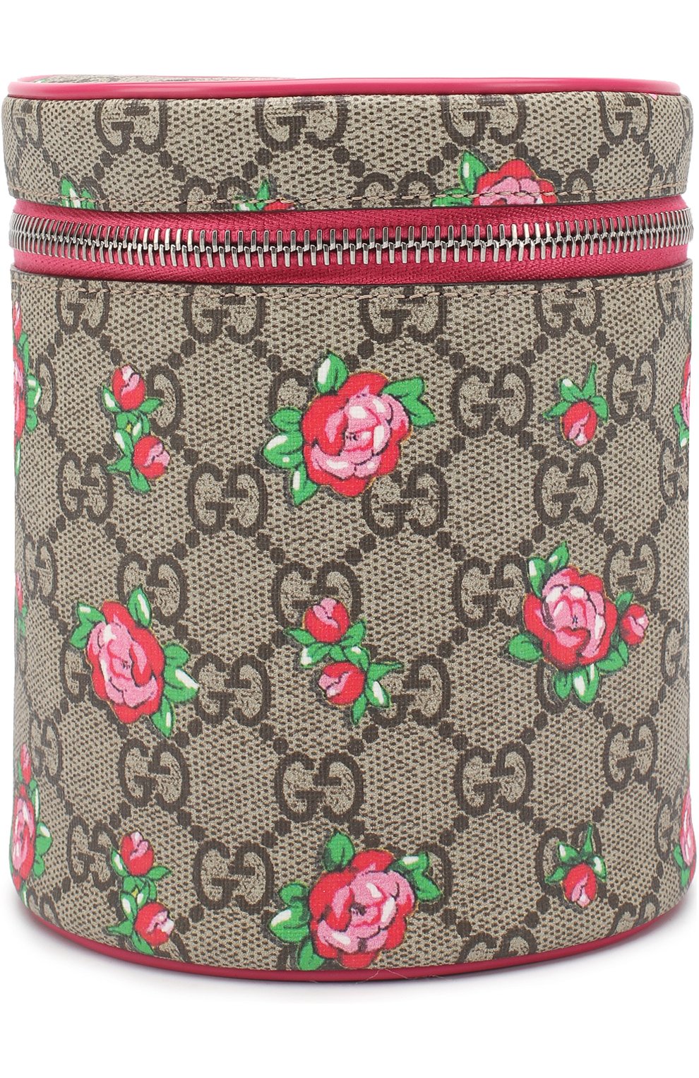 Детская текстильная сумка с принтом GUCCI розового цвета, арт. 477854/9CV2N | Фото 1 (Материал: Текстиль; Статус проверки: Проверена категория)