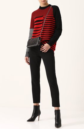 Женский красный шерстяной пуловер с круглым вырезом Sonia Rykiel, арт. 18173834-PB купить в ЦУМ | Фото №1 Шерстяной пуловер с круглым вырезом Sonia Rykiel красный | Фото №1