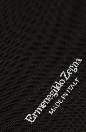 Мужские хлопковые носки ERMENEGILDO ZEGNA темно-серого цвета, арт. N4V400020 | Фото 2 (Материал внешний: Хлопок; Кросс-КТ: бельё)