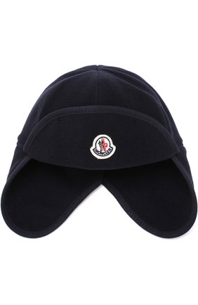 Шапка-ушанка Moncler Enfant темно-синего цвета, арт. C2-951-00623-05-80380 в ЦУМ | Фото №1 Шапка-ушанка Moncler Enfant темно-синего цвета | Фото №1