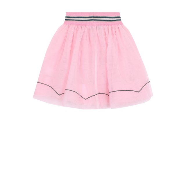 Многослойная юбка с аппликациями и широким эластичным поясом Simonetta Mini 2H7060/HE950/4-6 Фото 2