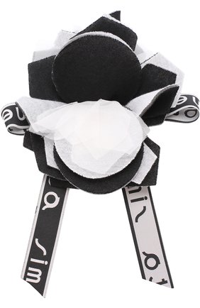 Детская брошь из текстиля SIMONETTA черного цвета, арт. 1H0355/HB490 | Фото 1 (Статус проверки: Проверено, Проверена категория)
