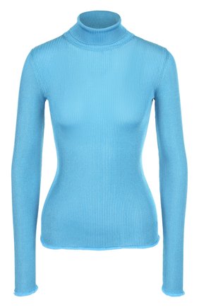 Женская голубая облегающая водолазка фактурной вязки Missoni, арт. I17.MD.208658 купить в ЦУМ | Фото №1 Облегающая водолазка фактурной вязки Missoni голубая | Фото №1