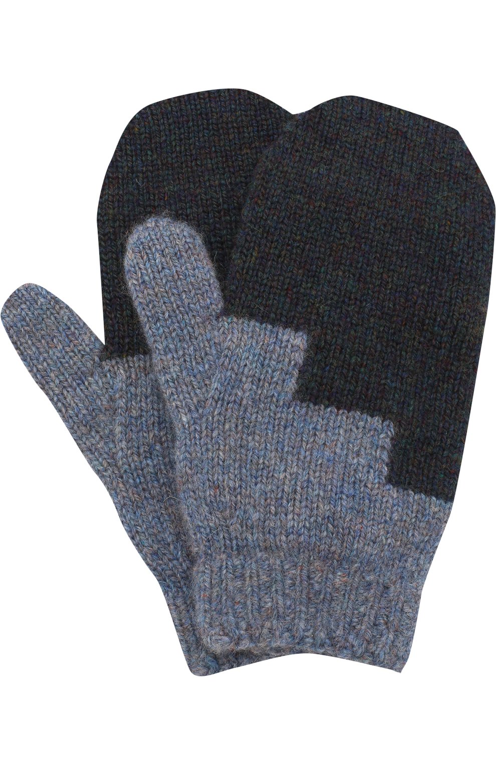 Детские кашемировые варежки LORO PIANA синего цвета, арт. FAG3900 | Фото 1