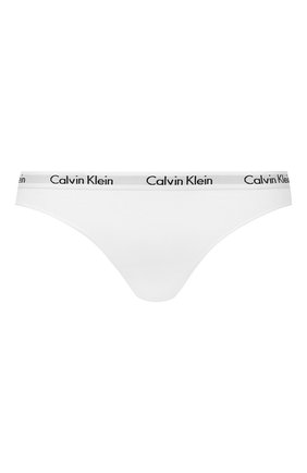 Женские хлопковые стринги с логотипом бренда CALVIN KLEIN белого цвета по цене 2245 руб., арт. D1617E | Фото 1 Женские хлопковые стринги с логотипом бренда CALVIN KLEIN белого цвета, арт. D1617E | Фото 1