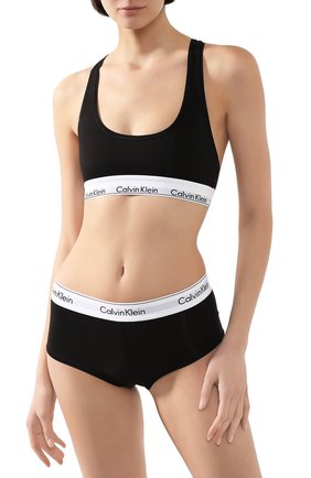 Женский бюстгальтер с логотипом бренда CALVIN KLEIN черного цвета по цене 4485 руб., арт. F3785E | Фото 2 Женский бюстгальтер с логотипом бренда CALVIN KLEIN черного цвета, арт. F3785E | Фото 2