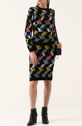 Женская кремовая шерстяная юбка-миди фактурной вязки Missoni, арт. I17.MD.208643 купить в ЦУМ | Фото №1 Шерстяная юбка-миди фактурной вязки Missoni кремовая | Фото №1