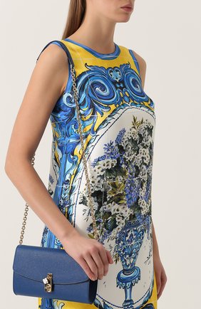 Клатч Dolce на цепочке Dolce & Gabbana, синего цвета, арт. 0116/BB6231/AB472 в ЦУМ | Фото №5 Клатч Dolce на цепочке Dolce & Gabbana синего цвета | Фото №5