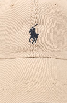 Мужской хлопковая бейсболка POLO RALPH LAUREN бежевого цвета по цене 3820 руб., арт. 710548524 | Фото 3 Мужской хлопковая бейсболка POLO RALPH LAUREN бежевого цвета, арт. 710548524 | Фото 3