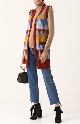 Женский разноцветный вязаный жилет прямого кроя с ярким принтом Missoni, арт. I17.MD.208612 купить в ЦУМ | Фото №1 Вязаный жилет прямого кроя с ярким принтом Missoni разноцветный | Фото №1
