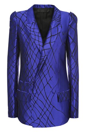 Женский синий приталенный двубортный жакет Haider Ackermann, арт. 174-1004-137 купить в ЦУМ | Фото №1 Приталенный двубортный жакет Haider Ackermann синий | Фото №1