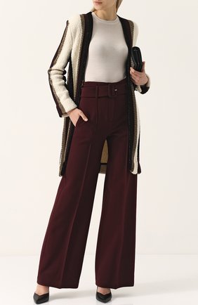 Женский бежевый удлиненный кардиган в полоску Lanvin, арт. RW-JA784M-MM35-H17 купить в ЦУМ | Фото №1 Удлиненный кардиган в полоску Lanvin бежевый | Фото №1