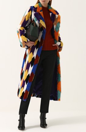 Женская разноцветная удлиненная шуба из меха норки Missoni, арт. I17.MD.208442 купить в ЦУМ | Фото №1 Удлиненная шуба из меха норки Missoni разноцветная | Фото №1