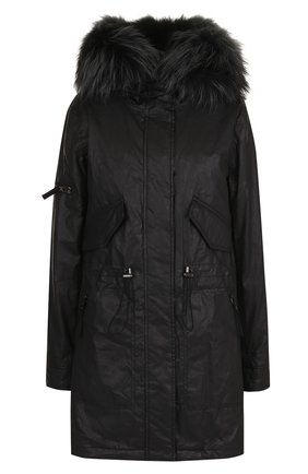 Женская хаки хлопковая парка с подстежкой из меха лисы Sam, арт. XW7144CHV купить в ЦУМ | Фото №1 Хлопковая парка с подстежкой из меха лисы Sam хаки | Фото №1