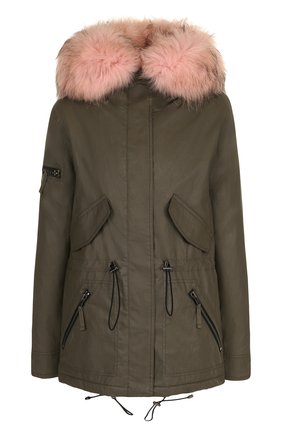 Женская хаки парка с меховой подстежкой и капюшоном Sam, арт. XW7142CHV купить в ЦУМ | Фото №1 Парка с меховой подстежкой и капюшоном Sam хаки | Фото №1