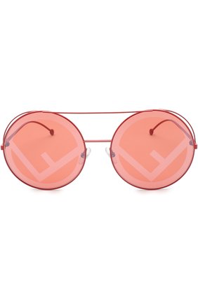 Женские солнцезащитные очки FENDI красного цвета по цене 26150 руб., арт. 0285 C9A | Фото 2 Женские солнцезащитные очки FENDI красного цвета, арт. 0285 C9A | Фото 2
