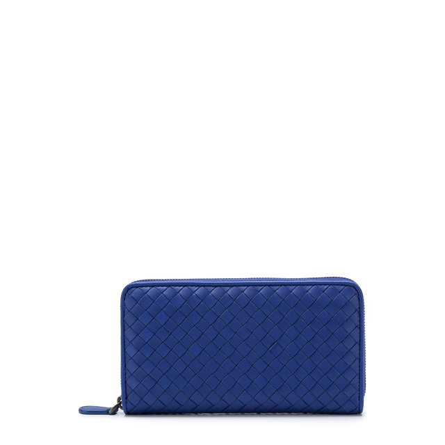 Кожаный кошелек на молнии с плетением intrecciato Bottega Veneta 1453115