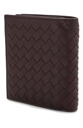 Кожаный кошелек с плетением intrecciato Bottega Veneta, бордового цвета, арт. 121059/V001N в ЦУМ | Фото №2 Кожаный кошелек с плетением intrecciato Bottega Veneta бордового цвета | Фото №2