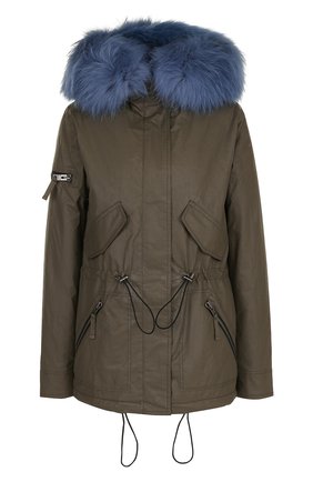 Женская хаки парка с меховой подстежкой и капюшоном Sam, арт. XW7142CHV купить в ЦУМ | Фото №1 Парка с меховой подстежкой и капюшоном Sam хаки | Фото №1