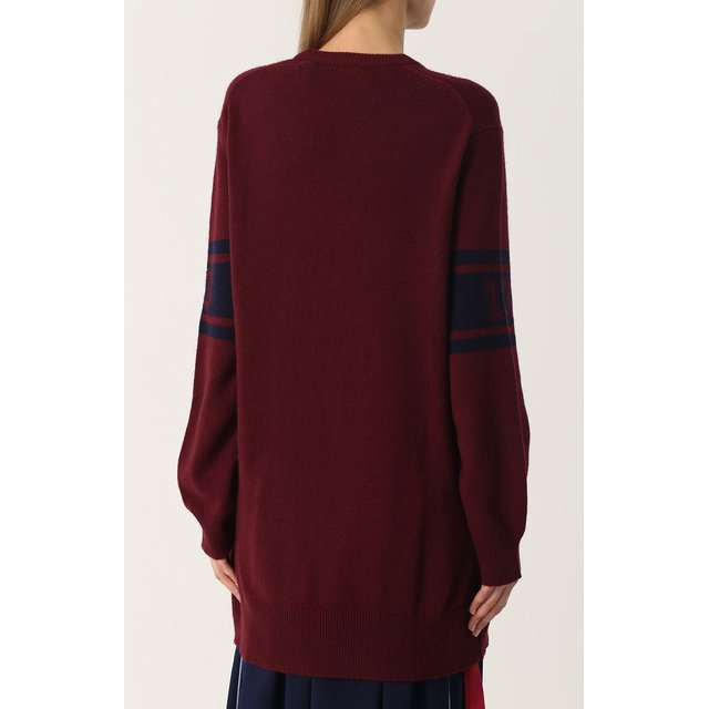 фото Хлопковый удлиненный пуловер с фактурной отделкой fenty puma by rihanna