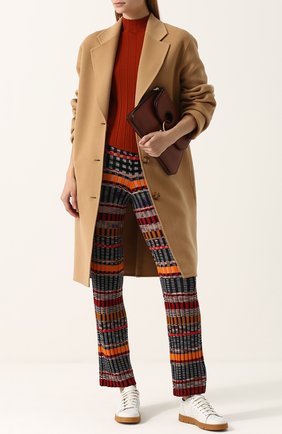 Женские разноцветные шерстяные брюки прямого кроя с принтом Missoni, арт. I17.MD.208556 купить в ЦУМ | Фото №1 Шерстяные брюки прямого кроя с принтом Missoni разноцветные | Фото №1