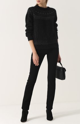 Женские черные однотонные джинсы прямого кроя Armani Jeans, арт. 6Y5J85/5D24Z купить в ЦУМ | Фото №1 Однотонные джинсы прямого кроя Armani Jeans черные | Фото №1