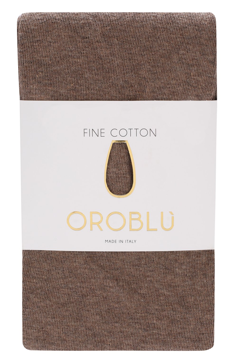 Женские хлопковые колготки OROBLU темно-бежевого цвета, арт. V0BFC11T0 | Фото 1