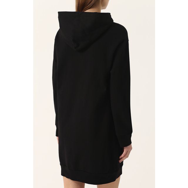 фото Хлопковое платье-толстовка с капюшоном monrow