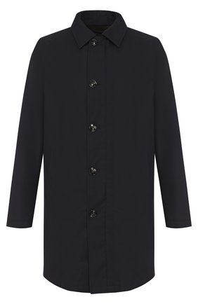 Мужской шерстяное пальто на молнии прямого силуэта KITON темно-синего цвета, арт. UW0125A/3N73 | Фото 1 (Рукава: Длинные; Материал внешний: Шерсть, Синтетический материал; Мужское Кросс-КТ: Верхняя одежда, пальто-верхняя одежда; Стили: Классический; Длина (верхняя одежда): До середины бедра)