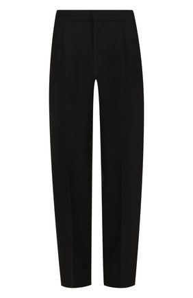 Женские черные однотонные шерстяные брюки со стрелками Jacquemus, арт. 17APA04 купить в ЦУМ | Фото №1 Однотонные шерстяные брюки со стрелками Jacquemus черные | Фото №1