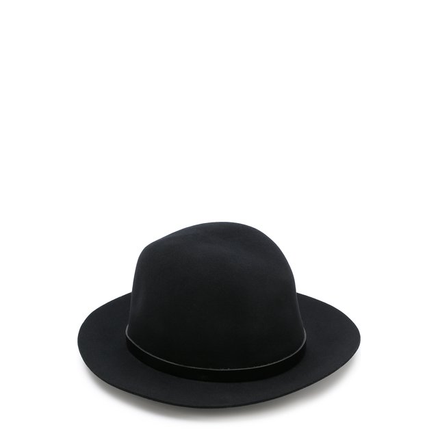 Шерстяная шляпа с кожаным ремешком Rag&Bone W000129AC Фото 2