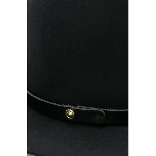 Шерстяная шляпа с кожаным ремешком Rag&Bone W000129AC Фото 3