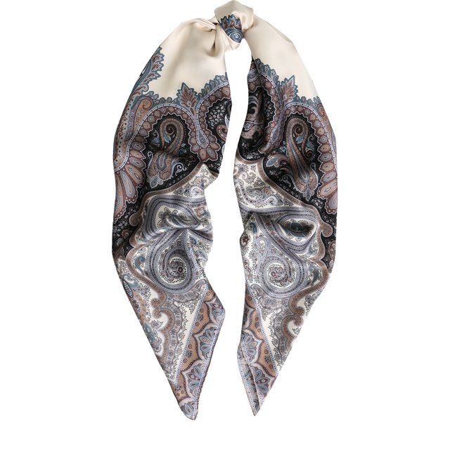 фото Шелковый платок с принтом michele binda