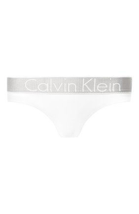 Женские трусы-слипы с логотипом бренда CALVIN KLEIN белого цвета по цене 3395 руб., арт. QF4055E | Фото 1 Женские трусы-слипы с логотипом бренда CALVIN KLEIN белого цвета, арт. QF4055E | Фото 1