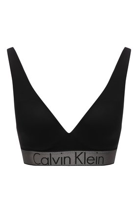 Женский треугольный бюстгальтер с логотипом бренда CALVIN KLEIN черного цвета по цене 5710 руб., арт. QF4052E | Фото 1 Женский треугольный бюстгальтер с логотипом бренда CALVIN KLEIN черного цвета, арт. QF4052E | Фото 1