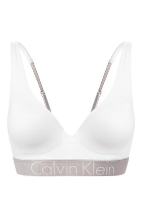 Женский треугольный бюстгальтер с логотипом бренда CALVIN KLEIN белого цвета по цене 6230 руб., арт. QF4052E | Фото 1 Женский треугольный бюстгальтер с логотипом бренда CALVIN KLEIN белого цвета, арт. QF4052E | Фото 1