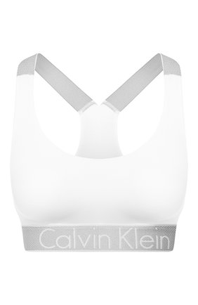 Женский однотонный бюстгальтер с логотипом бренда CALVIN KLEIN белого цвета по цене 5945 руб., арт. QF4053E | Фото 1 Женский однотонный бюстгальтер с логотипом бренда CALVIN KLEIN белого цвета, арт. QF4053E | Фото 1