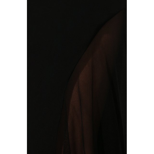фото Однотонная юбка-макси с прозрачной вставкой lanvin